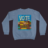 Vote Sweatshirt Blue Jean / Small (S)