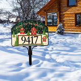 Home For The Holidays Address Yard Sign - NEW