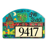 Welcome To The Love Shack Address Yard Sign - Available 5/26