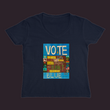 Vote Blue Women’s V-Neck Tee Navy / Small (S)