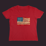 United We Stand Women’s V-Neck Red / Small (S)