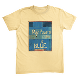 My Favorite Color Is Blue Unisex Tee - New Butter / Small (S)