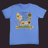 Do Small Things With Great Love Unisex Tee Flo Blue / (S)