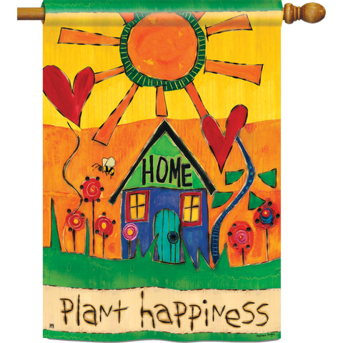 Plant Happiness Garden Banner/ Flag - Large