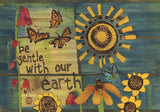 Be Gentle With Our Earth Metal Print - 12 By 18