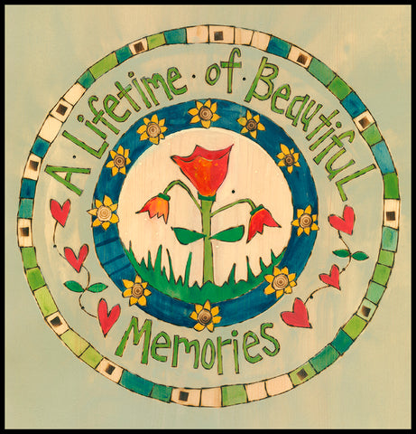 A Lifetime Of Beautiful Memories metal Round