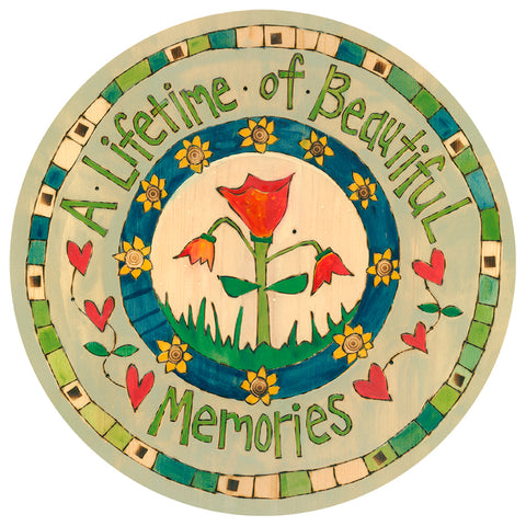 A Lifetime Of Beautiful Memories Metal Round