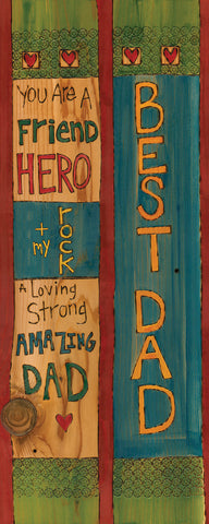 Best Dad Original On Wood 8’’ by 20’’