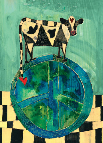 Earth Cow Metal Print - 13 By 18