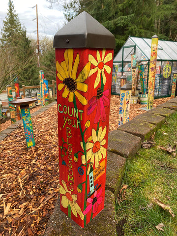 New - Count Your Blossoms Art Pole 20