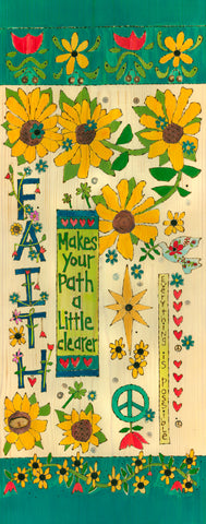 Faith Original on Wood 11’ by 28’’