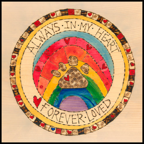 Always In My Heart Forever Loved Metal Round