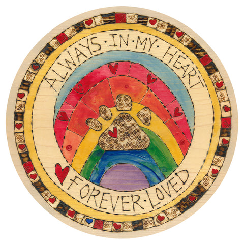 Always In My Heart Forever Loved Metal Round