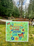 Dream Hope Love Inspire Live Mini Yard Sign