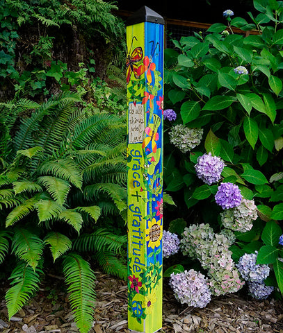 Grace Dn Gratitude - Live Simply Art Pole 40’’