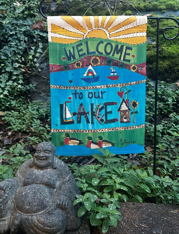Welcome To The Lake Garden Flag/Banner