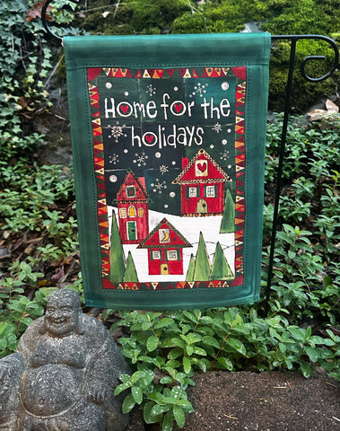 Home For The Holidays Garden Flag/Banner