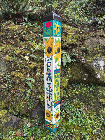 Faith, It Makes Your Path A Little Clearer 40" Art Pole - NEW