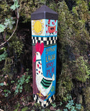 Welcome To Our Crazy Coop 20" Art Pole - NEW