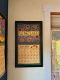 Contemporary Black Calendar Frame