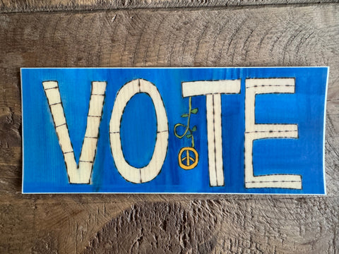 Vote 3’’ By 7’’ Sticker