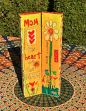 Mom The Heart Of The Family Mini Art Pole - 13 Inch
