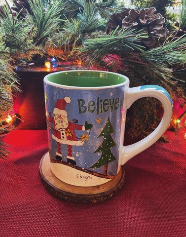 Believe In Santa Ceramic Mug