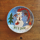 Snowman Appetizer Plate