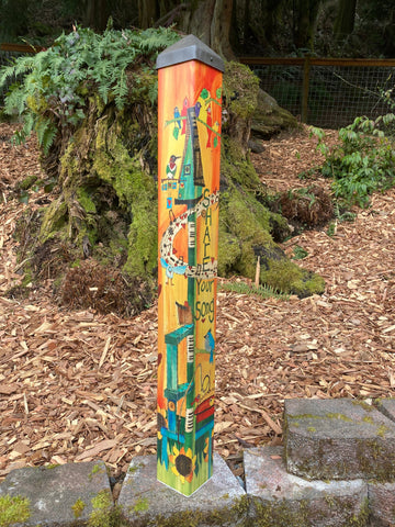 Fred Sangs Bird Song Heart Art Pole - 40