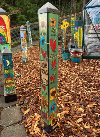 Love Grows Here Art Pole - 40