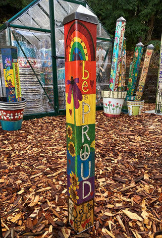 Be Proud Pride Art Pole - 40
