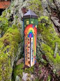 Crossing The Rainbow Bridge Dog (Bereavement) Art Pole - 20