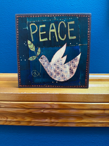 Peace Dove Wooden Wall Art - NEW