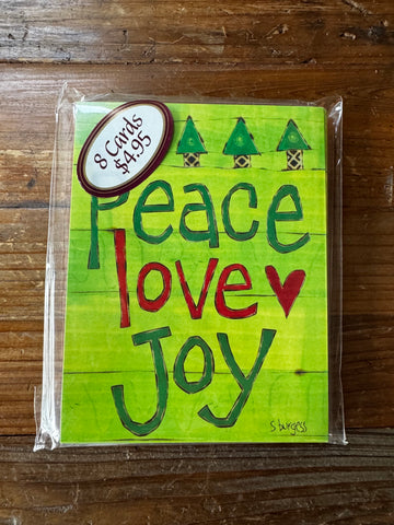 Peace Love Joy Greeting Card