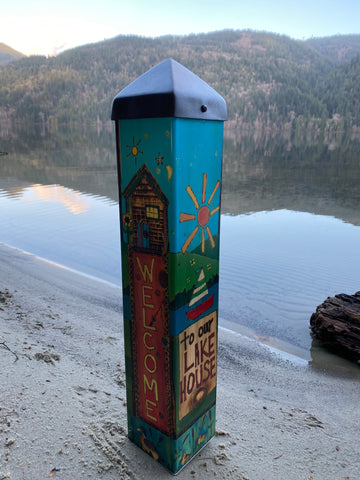 Welcome To The Lake Art Pole - 20