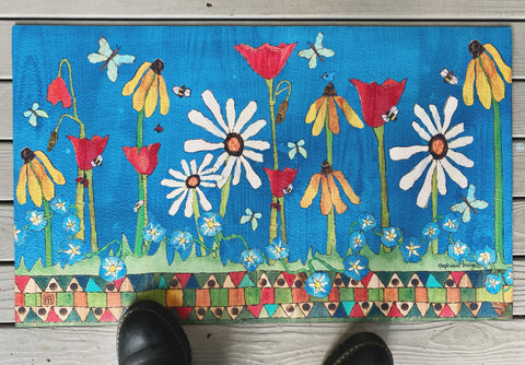 Earth Laughs In Flowers Doormat New