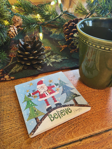 Santa Stone Coaster