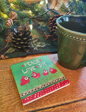 Peace Love Joy Stone Coaster