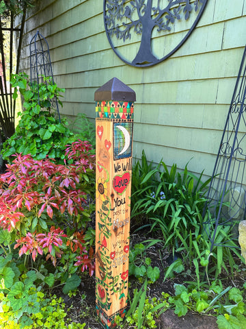 Love You Past The Moon (Bereavement) Art Pole - 40