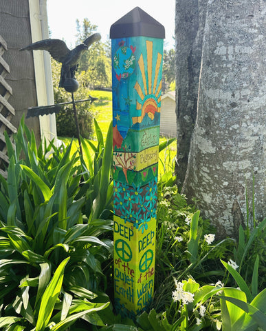 New - Gaelic Blessing Art Pole 40
