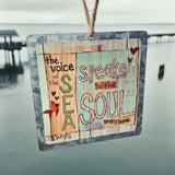 The Voice Of Sea Tin Ornament