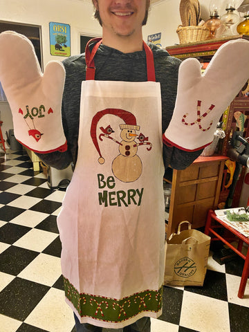 Snowman Christmas Apron