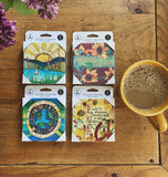 Stone Coaster Collection Of 4 - Free Shipping