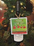 Peace Love Joy Tin Ornament