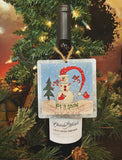 Snowman Tin Ornament