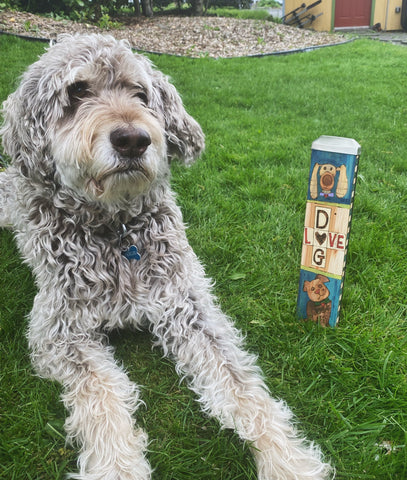 Lessons From My Dog Mini Art Pole - 13 Inch