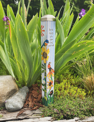 Do All Things With Grace And Gratitude Mini Art Pole - 16 Inch