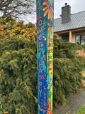 Flowers Are Happy Little Things Art Pole 60 - New