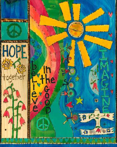 Imagine Hope Metal Print 12" by 15"