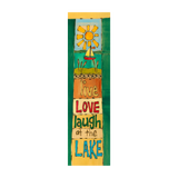 Live Love Laugh At The Lake Metal Print - 4 By 14